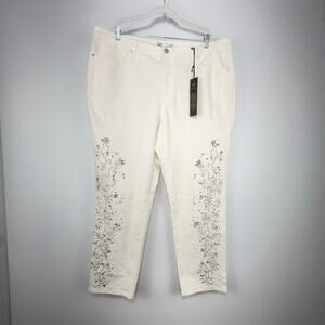 DG2 by Diane Gilman Jeans Size 24W Mid-Rise Rhinestone Chic Bling